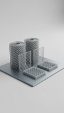 Galvanized steel mesh panel